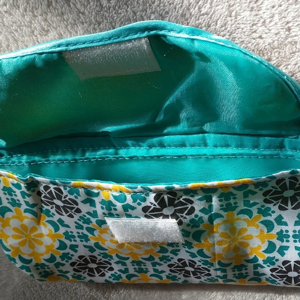 Pampers Branded Teal & Yellow Floral Baby Pouch